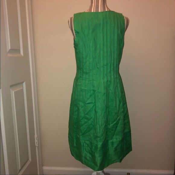 Ralph Lauren pleated green dress 2 - Picture 4 of 6